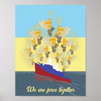 Ukraine "blau gelb" bunt poster