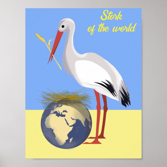 Ukraine "blau gelb" Frieden farbiges Poster (Vorne)