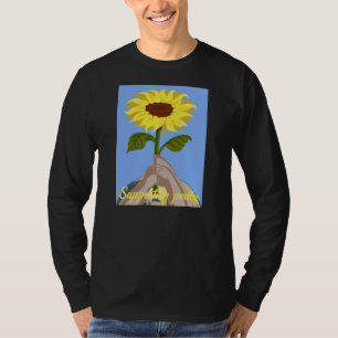 Ukraine "blau gelb" Friedenssonnenblume farbig T-Shirt