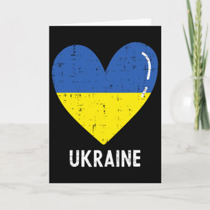 Ukraine Blau Gelbes Herz Ukrainische Frauen Mädche Karte
