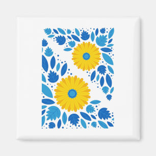 Ukraine Blau Und Gelb Sticker Magnet