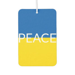 Ukraine - Blaue gelbe Textzeiche Autolufterfrischer