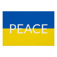 Ukraine - Blaue gelbe Textzeiche