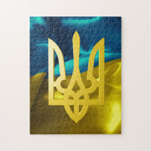 Ukraine Blue Yellow Flag Puzzle