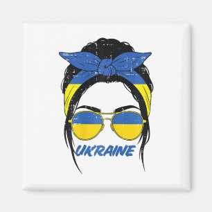 Ukraine Bun Ndana Sonnenbrille Flagge Ukrainische Magnet