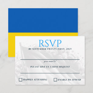 Ukraine Couple RSVP Karte