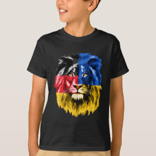 Ukraine Deutschland Flagge Löwe Deutschland Ukrain T-Shirt