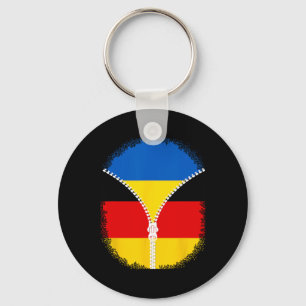 Ukraine Deutschland Flagge Ukrainisch Deutsche Rei Schlüsselanhänger