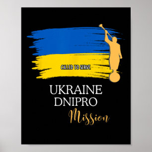 Ukraine Dnipro Mormon Lds Mission Missionar Poster