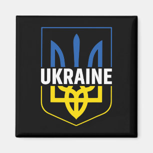 Ukraine Dreizack Stolz Wappen Ukrainischer Tryzu Magnet