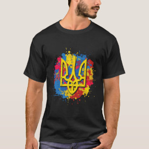 Ukraine Dreizack Tryzub Ukrainisch Männer Frauen K T-Shirt