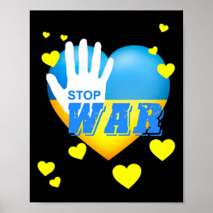 Ukraine Dreizack Ukraine-Flagge Ukrainische Flagge Poster