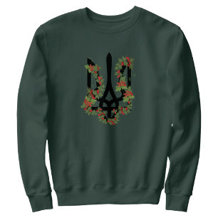 UKRAINE. Dreizack. Ukrainisches Wappen.  Sweatshirt