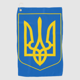 Ukraine Dreizack Wappen Golf Handtuch