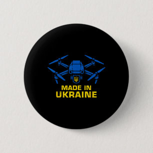 Ukraine Drohne Patriotische Ukrainische Fpv Liebha Button