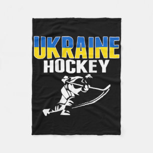 Ukraine Eishockeyfans - Ukrainische Hockeymannscha Fleecedecke