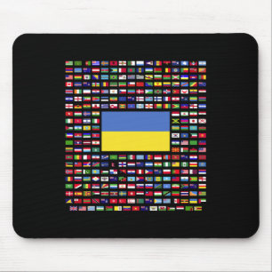 Ukraine Erkundet Weltflaggen Mousepad