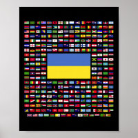 Ukraine Erkundung Weltflaggen