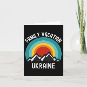 Ukraine Familienurlaub Matching Outfit Karte