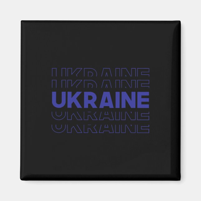 Ukraine-Fans  Magnet (Vorne)