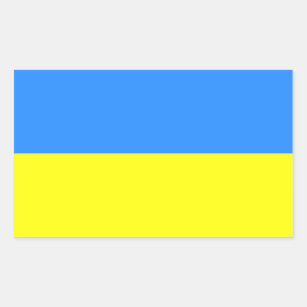 Ukraine Farben, Flagge der Ukraine, Rechteckiger Aufkleber