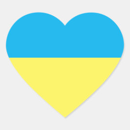 Ukraine festigt Solidarität Herz-Aufkleber