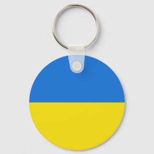 Ukraine Fisheye Flag Schlüsselanhänger