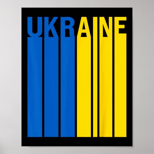 Ukraine Flag 3  Poster (Vorne)
