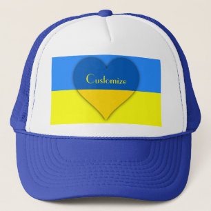 Ukraine Flag Blue Yellow Thunder_Cove Truckerkappe