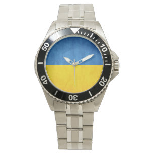 Ukraine Flag Car Magnet Armbanduhr