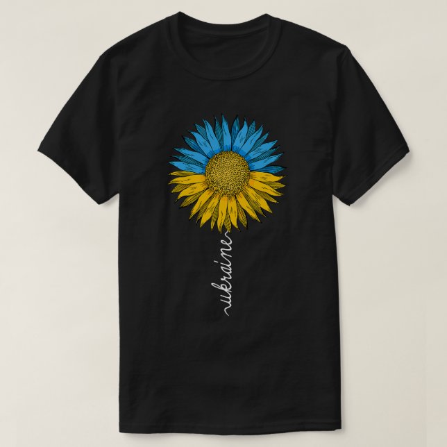 Ukraine Flag Colors Sunflower Ukrainian Lovers Lov T-Shirt (Design vorne)