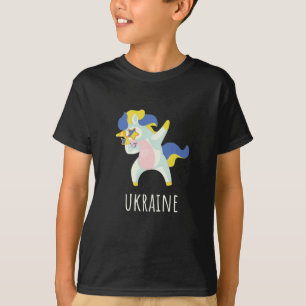 Ukraine Flag Dabbing Unicorn T-Shirt