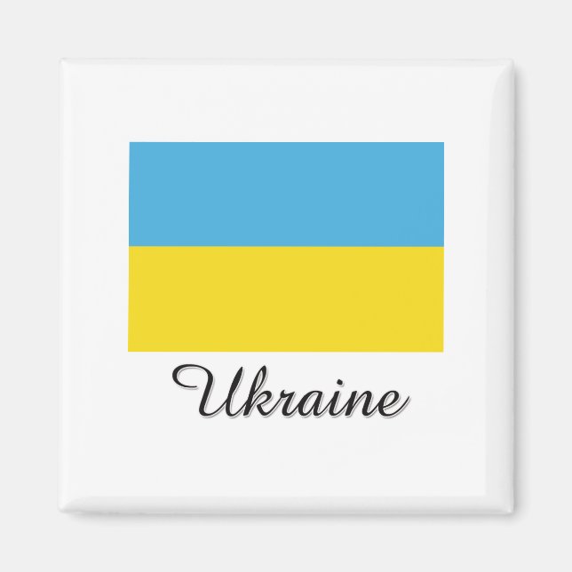 Ukraine-Flag-Design Magnet (Vorne)