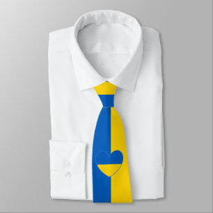 Ukraine Flag Farben blau und gelb Neck Tie Krawatte