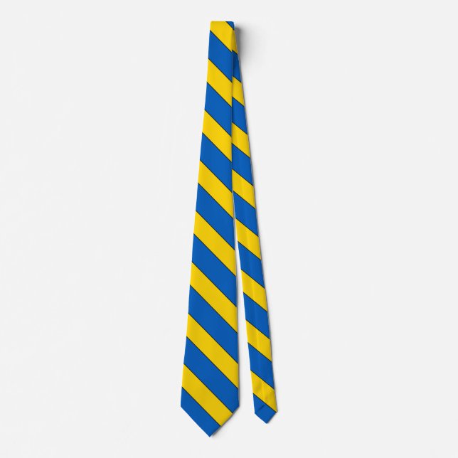 Ukraine Flag Farben Elegant Krawatte (Vorderseite)