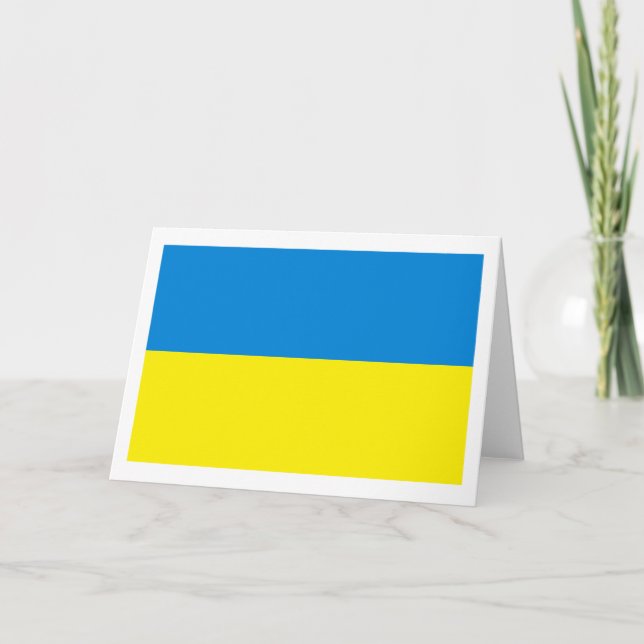 Ukraine Flag Grußkarte Karte (Vorderseite)