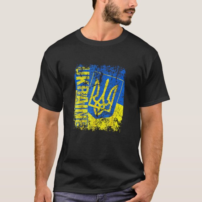 Ukraine Flag I Stand With Ukraine Ukrainian Love T-Shirt (Vorderseite)