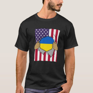 Ukraine Flag Inside Me Zuhause Prix Ukrainische am T-Shirt