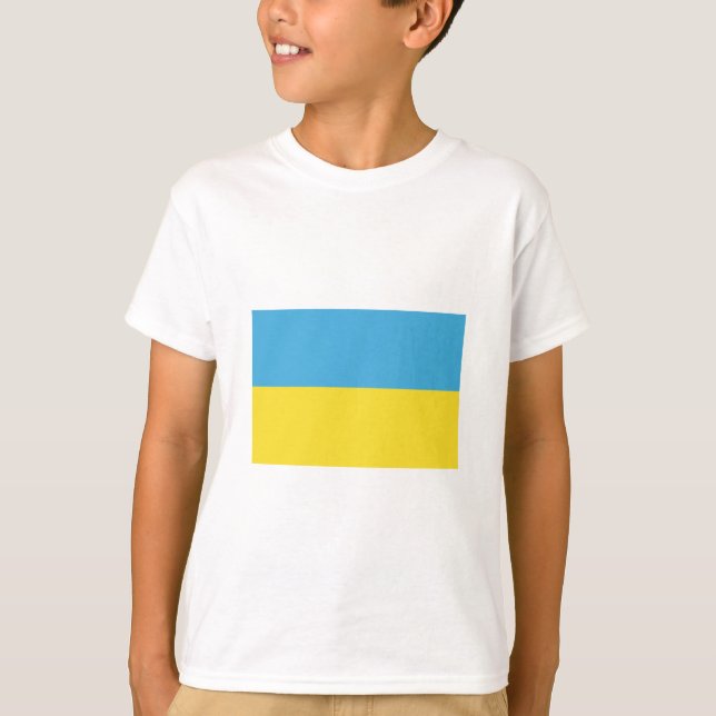 Ukraine FLAG International T-Shirt (Vorderseite)
