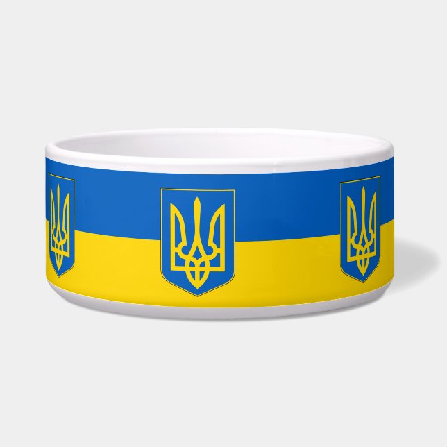 Ukraine Flag Pet Bowl Napf (Links)