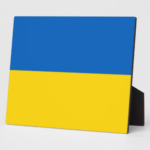Ukraine Flag Plaque Fotoplatte
