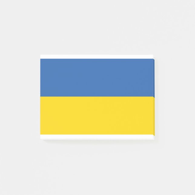 UKRAINE-FLAG POST-IT KLEBEZETTEL (Vorderseite)