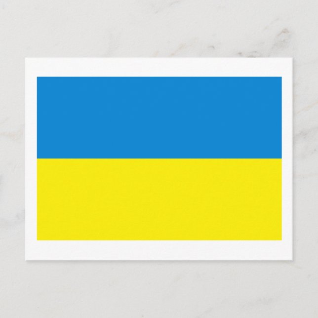 Ukraine Flag Postkarte (Vorderseite)
