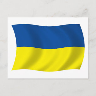 Ukraine Flag Postkarte