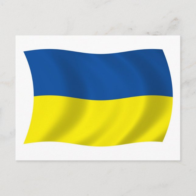 Ukraine Flag Postkarte (Vorderseite)