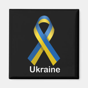 Ukraine-Flag-Shirt mit ukrainischen Nationalfarben Magnet