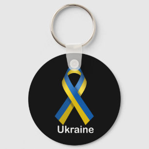 Ukraine-Flag-Shirt mit ukrainischen Nationalfarben Schlüsselanhänger