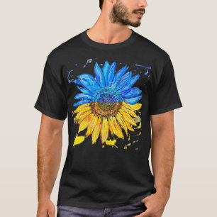 Ukraine Flag Sonnenblume Vintag ukrainische Unters T-Shirt