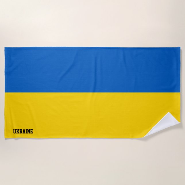 Ukraine Flag Splendid Patriotic Strandtuch (Vorderseite)