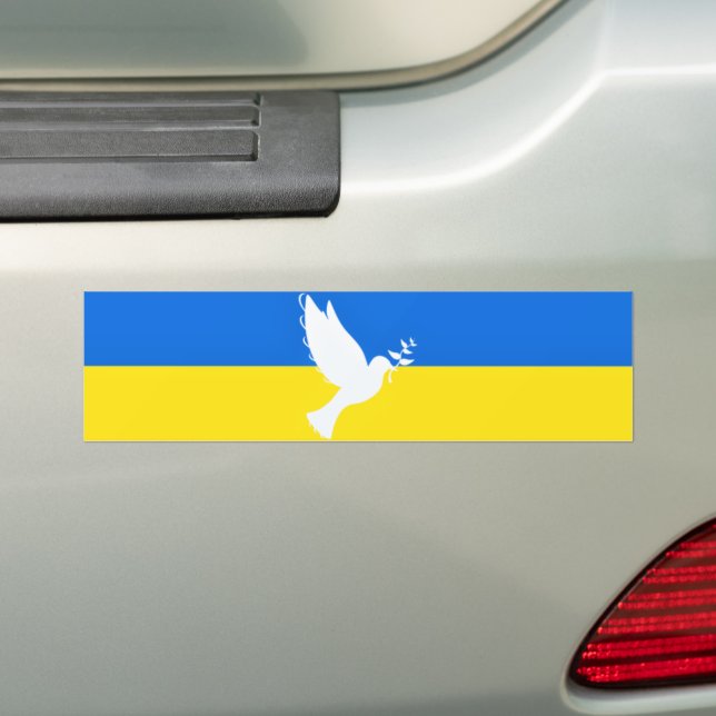 Ukraine Flag Sticker Dove of Peace - Freiheit Autoaufkleber (Auf Auto)